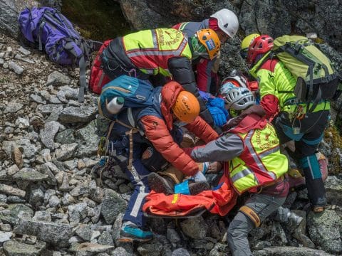 Operativo de rescate de montaña en Chile