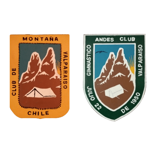 Logotipos históricos del Club de Montaña de Valparaíso